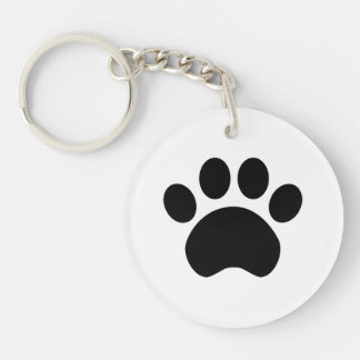 Paw Print Acrylic Keychain