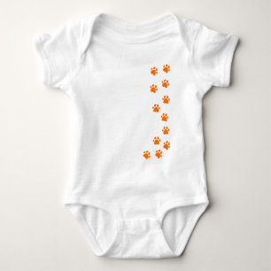 paw print - add your own name or dog breed baby bodysuit