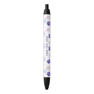 Paw Print  Black Ink Pen