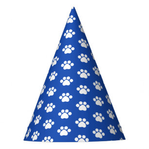 Paw Print - Blue Party Hat
