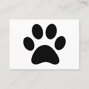 PAW PRINT BUSINESS CARD