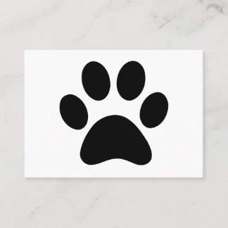 PAW PRINT BUSINESS CARD