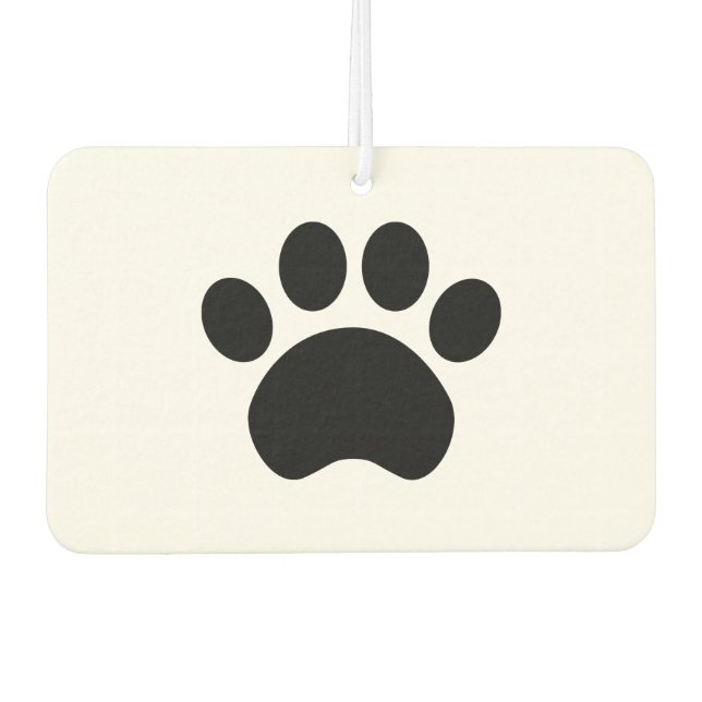 Paw Print Car Air Freshener (Front)