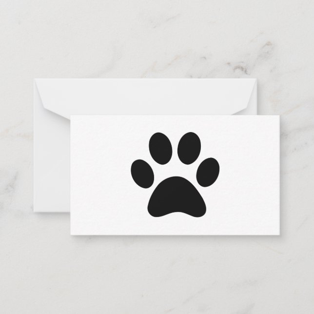 PAW PRINT CARD (Front)