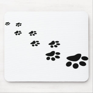 Paw Print Cat Footprint Bear Foot Track Pet Mouse Pad