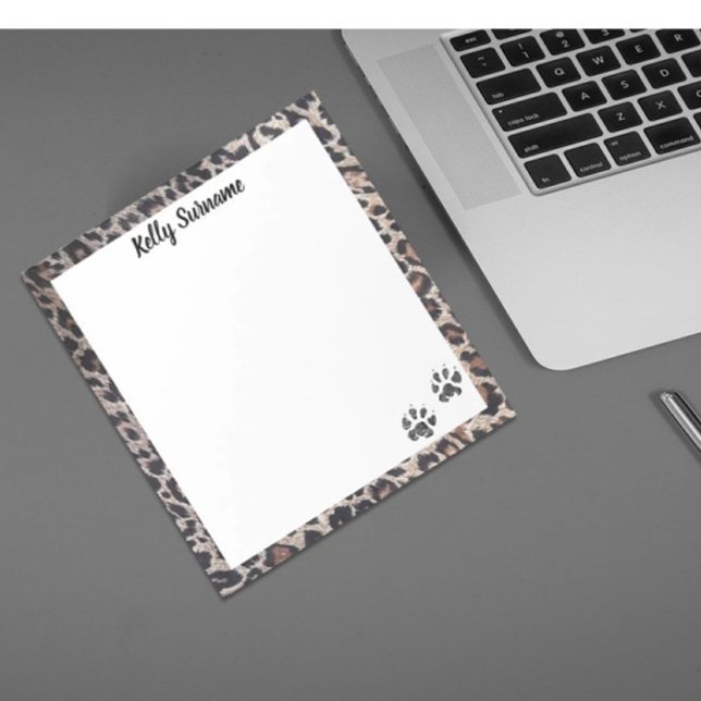 Paw Print! Cat Theme personalised note pad (Creator Uploaded)
