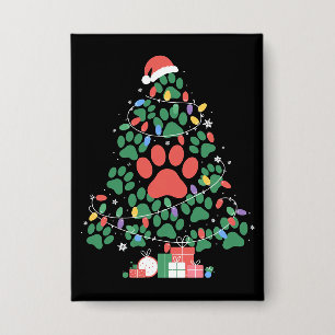 Paw Print Christmas Tree Dog Cat Mum Lover