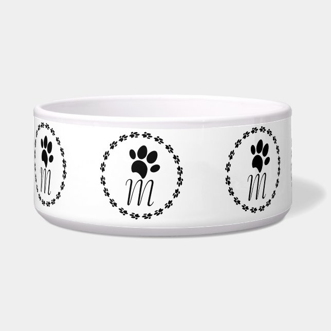 Paw Print Circular Logo Name Pattern   (Front)