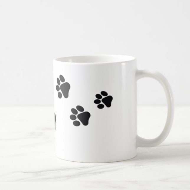 Paw print coffee mug (Right)