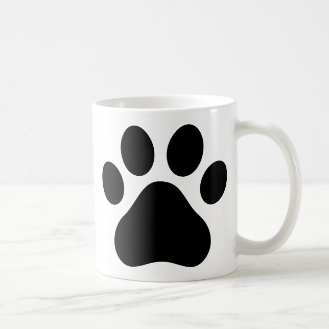 Paw print coffee mug (Right)