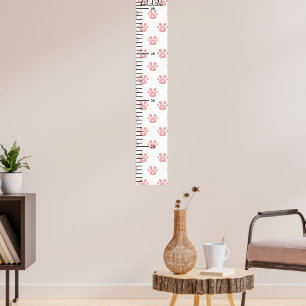 Paw Print Cute Baby Growth Chart