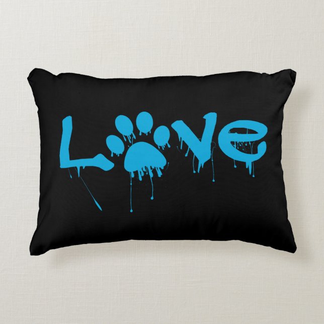 Paw Print      Decorative Cushion (Front)