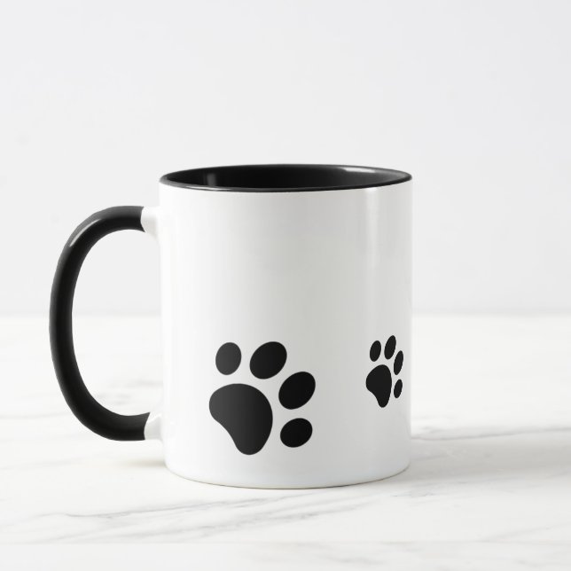 Paw Print Design Mug (Left)
