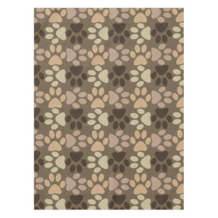 Paw Print Design Tablecloth