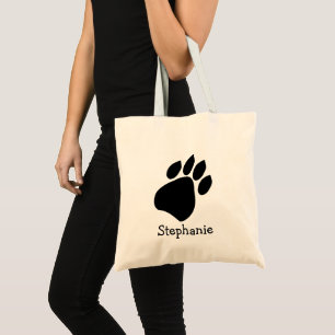 Paw Print Design Tote Bag