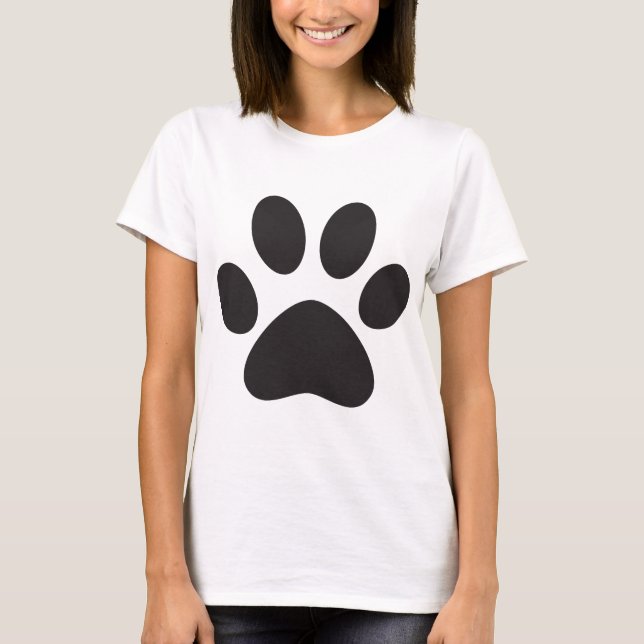 Paw Print Dog Cat Animal Pet Foot Puppy T-Shirt (Front)