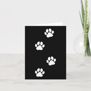 Paw Print Dog Cat Pet Lover Card