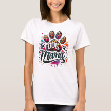 Paw Print Dog Mamma T-shirt