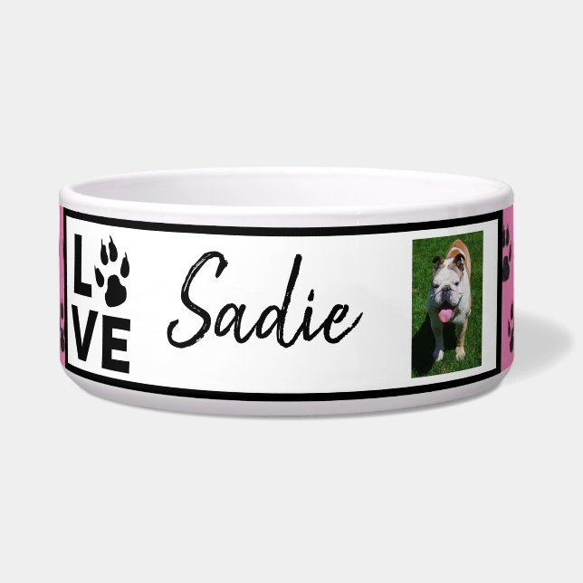 Paw Print. Dog's name and photo Custom (Front)
