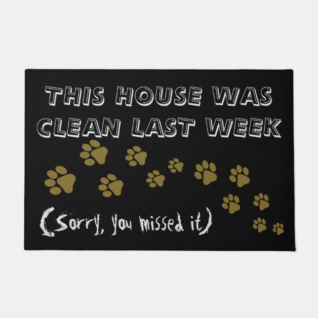 Paw Print Doormat (Front)