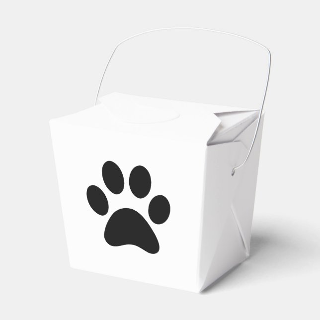 PAW PRINT FAVOUR BOX (Front Side)