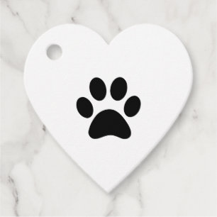 PAW PRINT FAVOUR TAGS