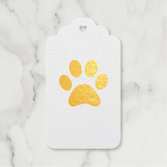 PAW PRINT GIFT TAGS (Front)