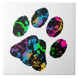 Paw Print - Gifts for Dog Lovers Ceramic Tile