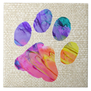 Paw Print - Gifts for Dog Lovers Ceramic Tile
