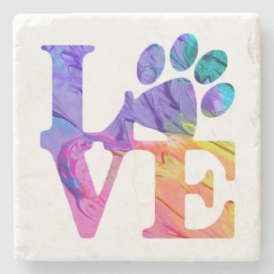 Paw Print - Gifts for Dog Lovers Stone Coaster