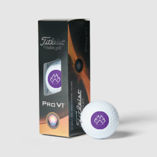 Paw Print Golf Balls