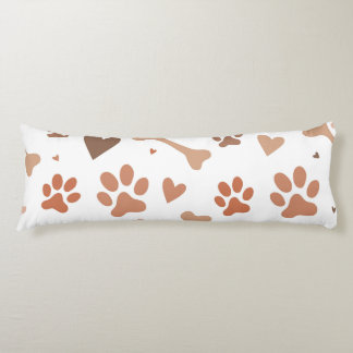 Paw Print Grade A Cotton Body Pillow