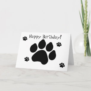 Paw Print Greeting Card