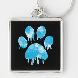 Paw Print Key Ring