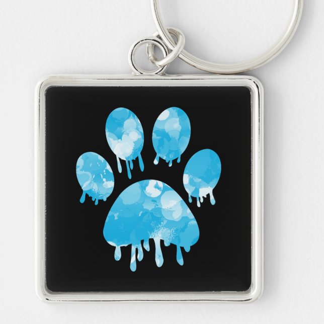 Paw Print             Key Ring (Front)