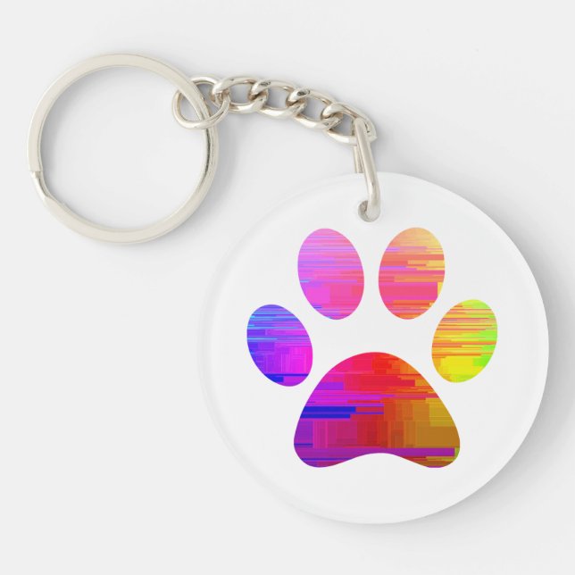 Paw Print            Key Ring (Front)