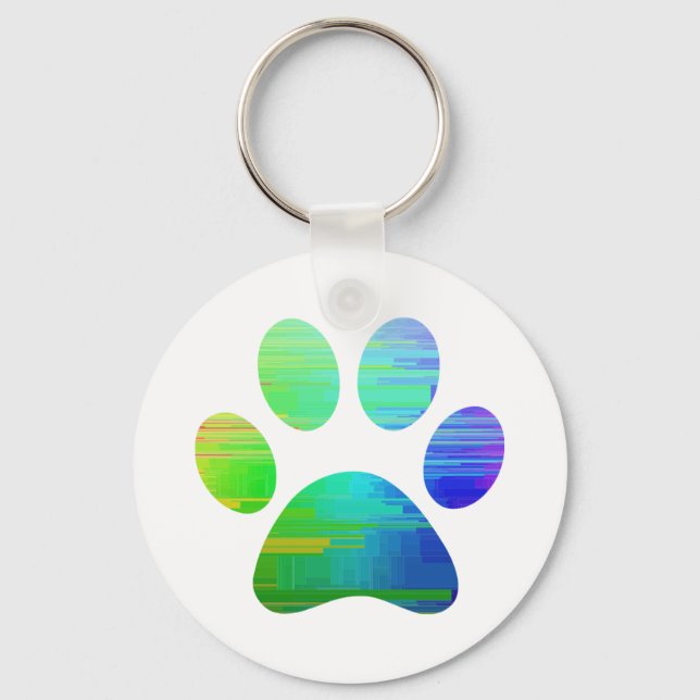 Paw Print            Key Ring (Front)