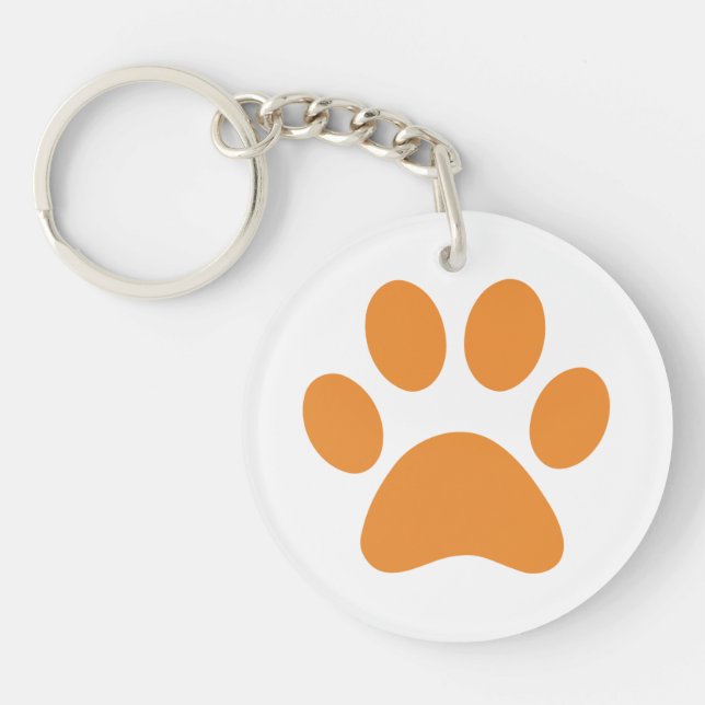 Paw Print     Key Ring (Front)