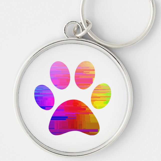 Paw Print          Key Ring (Front)