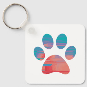 Paw Print             Key Ring