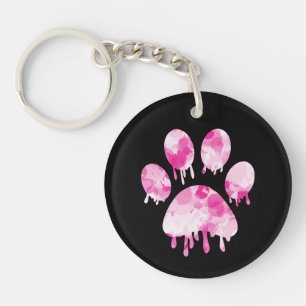 Paw Print Key Ring