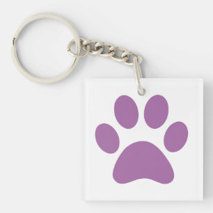 Paw Print Key Ring