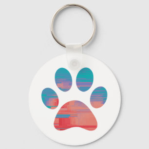 Paw Print               Key Ring