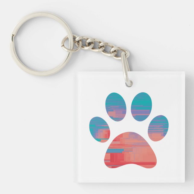 Paw Print               Key Ring (Front)
