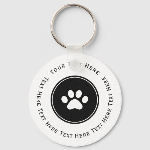 Paw Print Key Ring