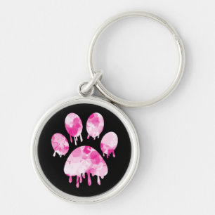 Paw Print Key Ring