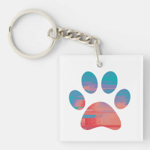 Paw Print               Key Ring
