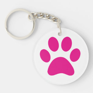 Paw Print Keychain