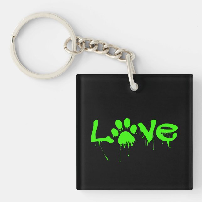 Paw Print     Keychain (Front)