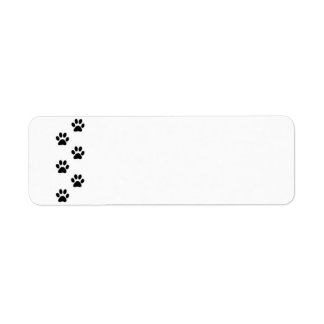 Paw Print Label Return Address Label